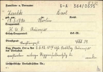 Karl > Zeschke, Karl (G-A 364/0695)