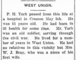 York death notice Corning newspaper.jpg