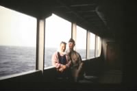 Charles & Ruby Pickard on ship from Germany.JPG