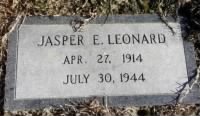 Sgt. Jasper E. Leonard, Grave Marker 2.jpg