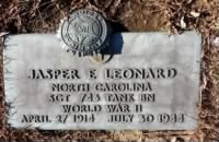 Sgt. Jasper E. Leonard, Grave Marker.jpg