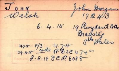 Thumbnail for 118/0447/JOH-JOH > John, John Morgan (19243)