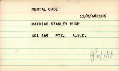 Thumbnail for 151/0572/MAT-MAT > Mathias, Stanley Hugh (401569)