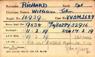 Thumbnail for 194/0713/RIC-RIC > Richard, William John (16939, 9538, Tr/10/60297, 52916)