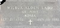 Thumbnail for HEADSTONE LADD, WILBUR ALDEN KOREAN WAR USN.jpg