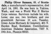 Philip Oliver Samson, Arizona Republic, AZ, 15Apr1991.jpg