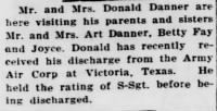 Thumbnail for Danner.Donald.Newspaper.LaPlata.MO.Home.Press.29.Nov.1945.jpg