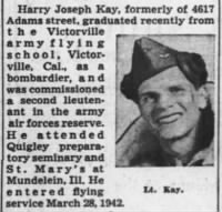 Thumbnail for Kay.Harry.J.Newspaper.Chicago.IL.Tribune.20.Dec.1942.jpg