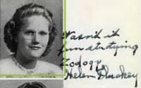 Helen Fluckey - Michigan State Normal College Yearbook Signature