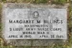Margaret Billings grave marker - findagrave
