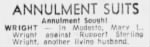 Annulment Mary L Wright, Ruppert Sterling Wright, The Modesto Bee, 10Apr1966