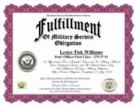 Thumbnail for #30 Fulfillment of Military Svc Obligation 07211938