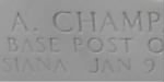 Cecil A. Champagne - grave marker 2.jpg