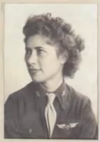 Gertrude Vreeland Tompkins Silver in WASP uniform about 1944