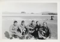 Bruno Peterson in middle. WW2 Army from Tanya Daufel Schmid on Ancestry.jpg