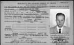 Larry William De Camp imigration card 24Aug1954