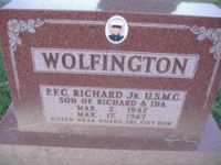 Wolfington, Richard, Jr., PFC