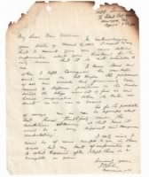 Thumbnail for Letter about Bill's whereabouts