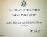 Query, Robert Peter, PFC