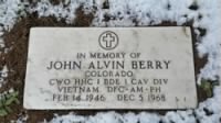 Berry, John Alvin, CW2