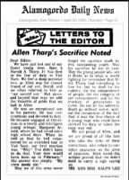 Tharp, Harold Allen, Jr., SP 5