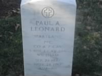 Leonard, Paul Austin, PFC