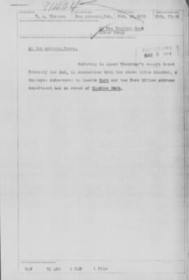 Old German Files, 1909-21 > Charles Burk (#8000-91404)