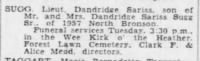 Dandridge Fariss Sugg Obituary Aug 23, 1943 - The Los Angeles Times, 23Aug1943