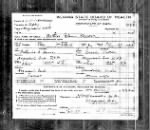 Arthur Glenn Moore, Birth Certificate