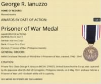 Thumbnail for George Ianuzzo - POW Medal Recipient