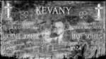 Kevany headstone from Romper90069 on Findagrave adj faces ca 2016