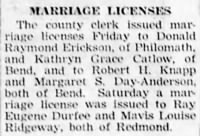 Clipped from The Bend Bulletin Bend, Oregon 18 Nov 1946