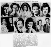 Weddings, The Sacramento Bee Sacramento, California 19 Apr 1947