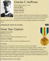 Charles Hoffman - Silver Star #1 Recipient