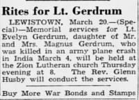 Evelyn Mae Gerdrum - Great_Falls_Tribune_Wed__Mar_21__1945_