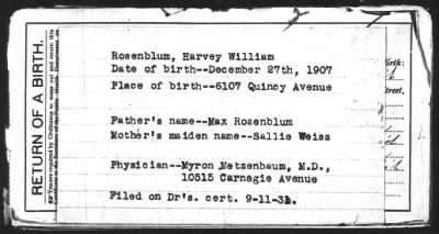 Thumbnail for 1907 > Rosenblum, Max & Sallie