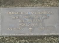 Donald Dayton Riesenbeck grave marker from Ed Smith on Findagrave