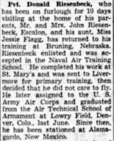 Stockton Evening and Sunday Record Stockton, California • Sat, Sep 18, 1943 Page 6