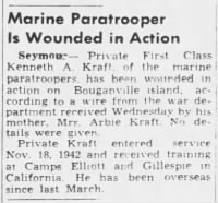 Kraft, Kenneth Anthony - The Post-Crescent (Appleton, WI) 29 Jan 1944 pg 3