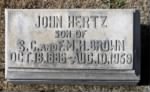 Brown John Hertz tombstone