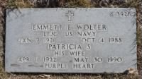 Emmett Edward Wolter Grave Marker from Bear Hugs on Findagrave