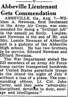 WA Newman Macon_Telegraph_8 Aug 1943  p2 c3
