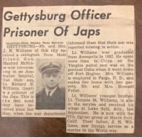 Thumbnail for Gettysburg officer is prisoner of Japs