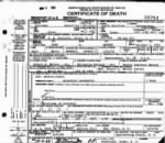 Thumbnail for Waters John G death certificate