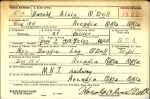 Thumbnail for Harold Alvis O'Dell WWII Draft Card