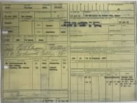aron Record of Military Experiance 1945 front