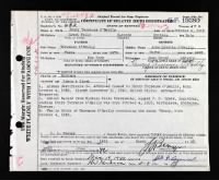 Henry Terrence O'Reilly, Birth Certificate