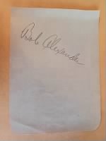 385716973221a Bob Alexander (d. 1993) Signed Album Page - Orioles, Indians.png
