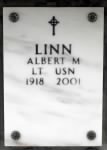 Albert M Linn grave marker from Rosemary Holly Skelley on Findagrave adj
