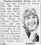 Stockton Evening and Sunday Record • Page 3 Saturday, October 30, 1943 Stockton, California